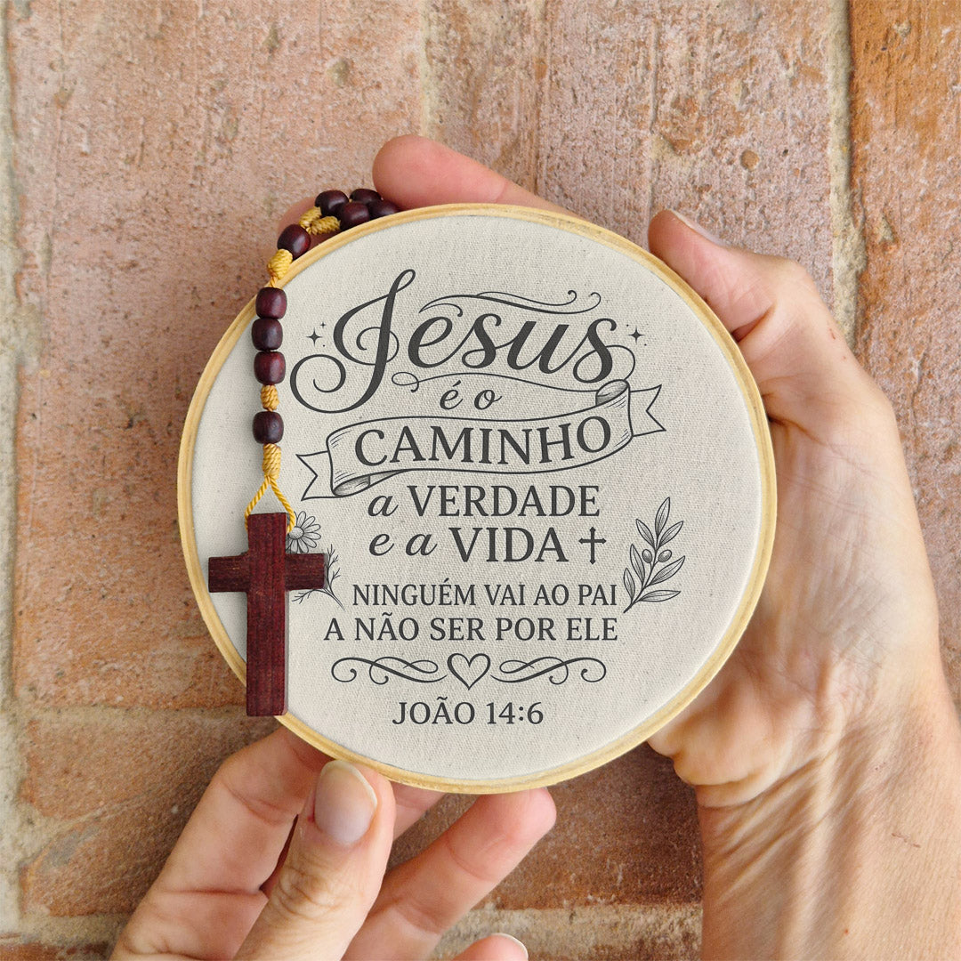 Quadro Frases de Fé - Jesus é o caminho João 14:6
