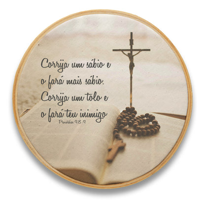Quadro Frases - Corrija um tolo