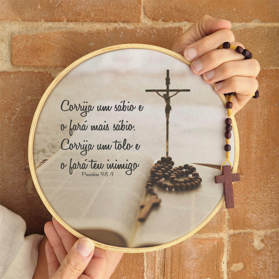 Quadro Frases - Corrija um tolo