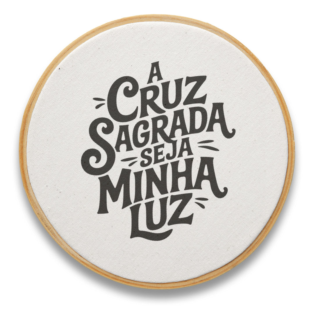 Quadro Frases - Cruz sagrada
