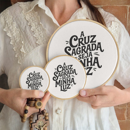 Quadro Frases - Cruz sagrada