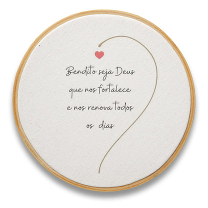 Quadro Frases - Bendito seja Deus