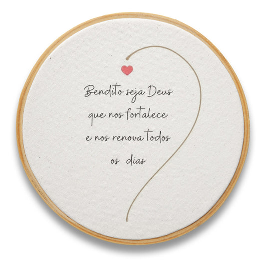 Quadro Frases - Bendito seja Deus