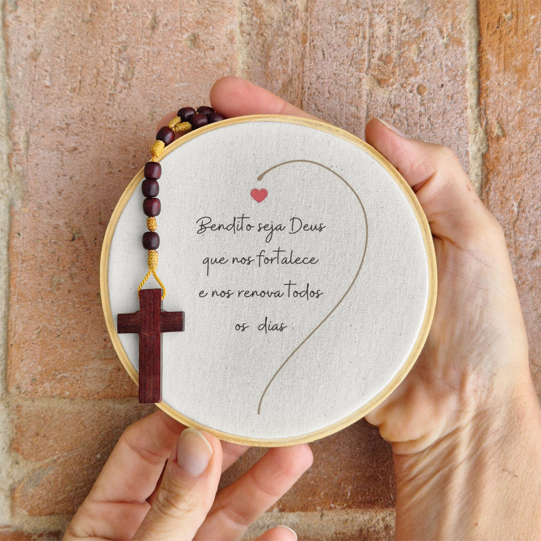 Quadro Frases - Bendito seja Deus
