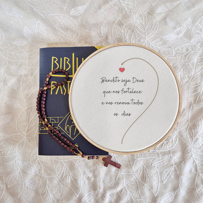 Quadro Frases - Bendito seja Deus