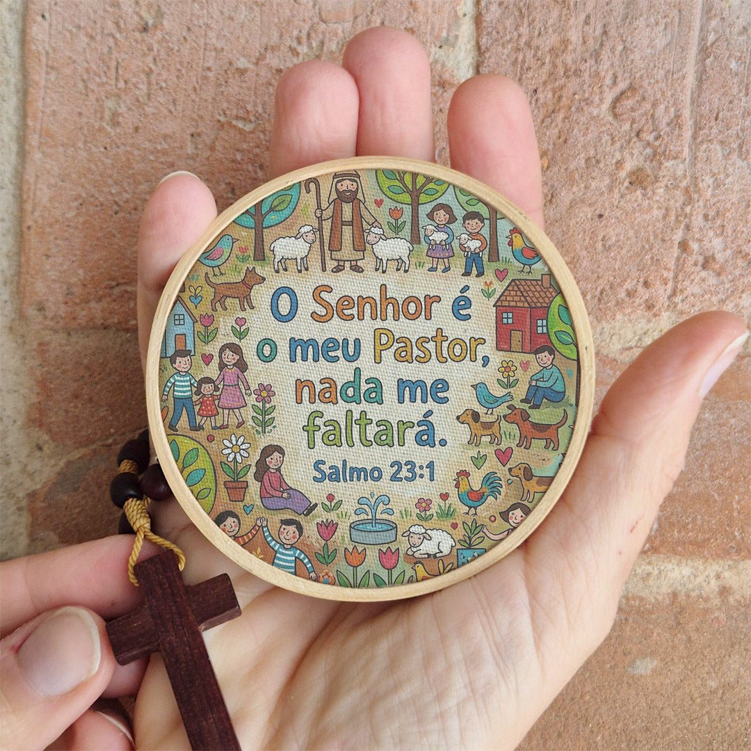 Quadro Frases de Fé - O Senhor é meu pastor Salmo 23:1
