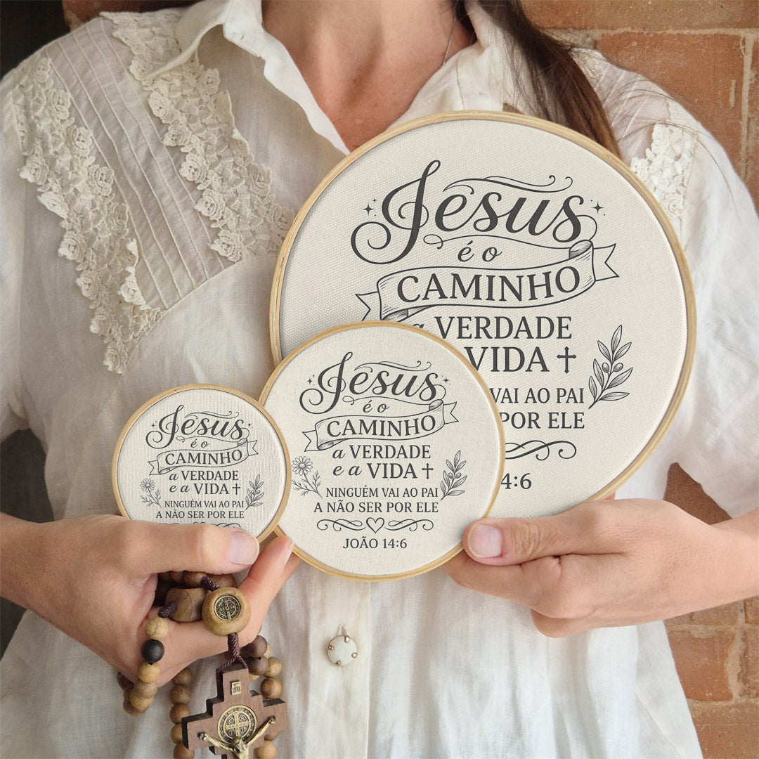 Quadro Frases de Fé - Jesus é o caminho João 14:6