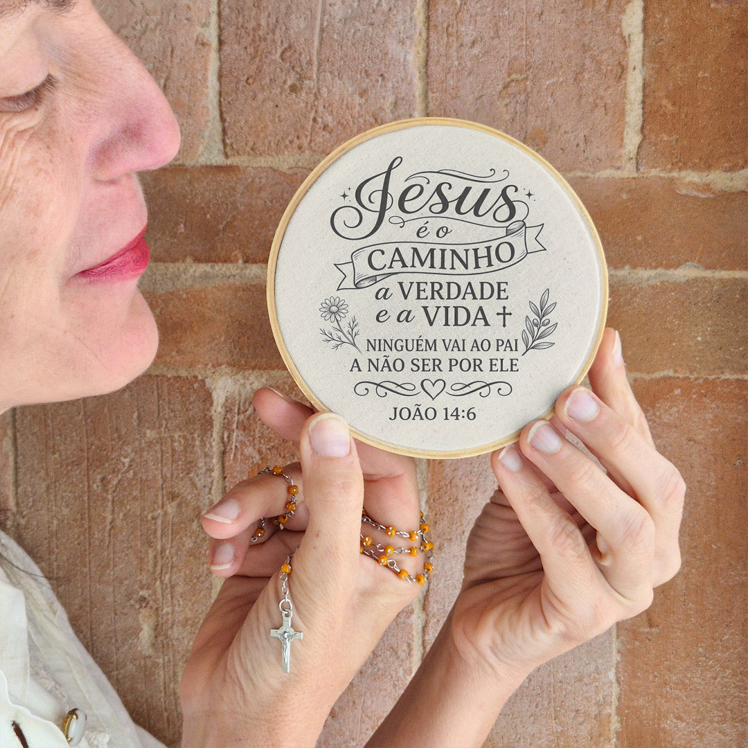 Quadro Frases de Fé - Jesus é o caminho João 14:6