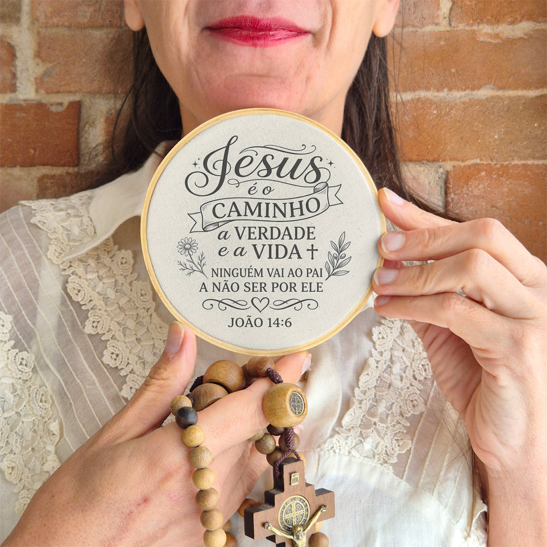 Quadro Frases de Fé - Jesus é o caminho João 14:6