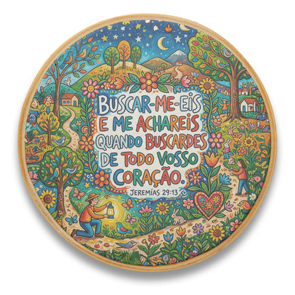 Quadro Frases de Fé - Buscar-me-eis e me achareis Jeremias 29-13