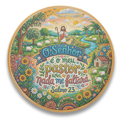 Quadro Frases de Fé - O Senhor é meu pastor Salmo 23