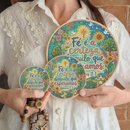 Quadro Frases de Fé - Fé é a certeza daquilo que esperamos Hebreus11:1