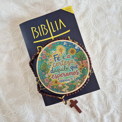 Quadro Frases de Fé - Fé é a certeza daquilo que esperamos Hebreus11:1