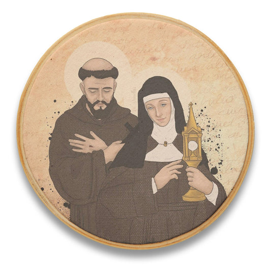 Quadro São Francisco de Assis e Santa Clara