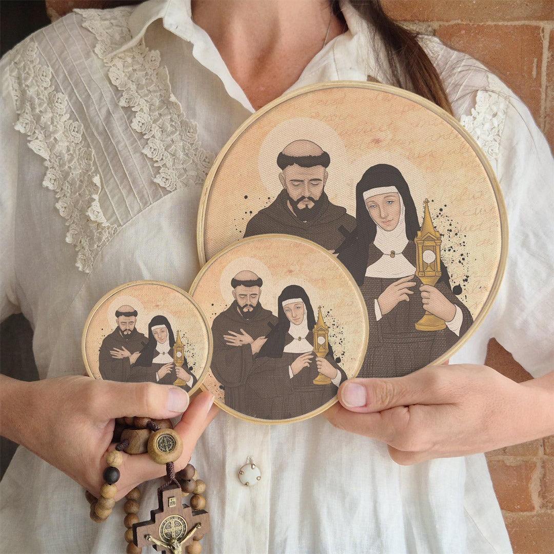 Quadro São Francisco de Assis e Santa Clara
