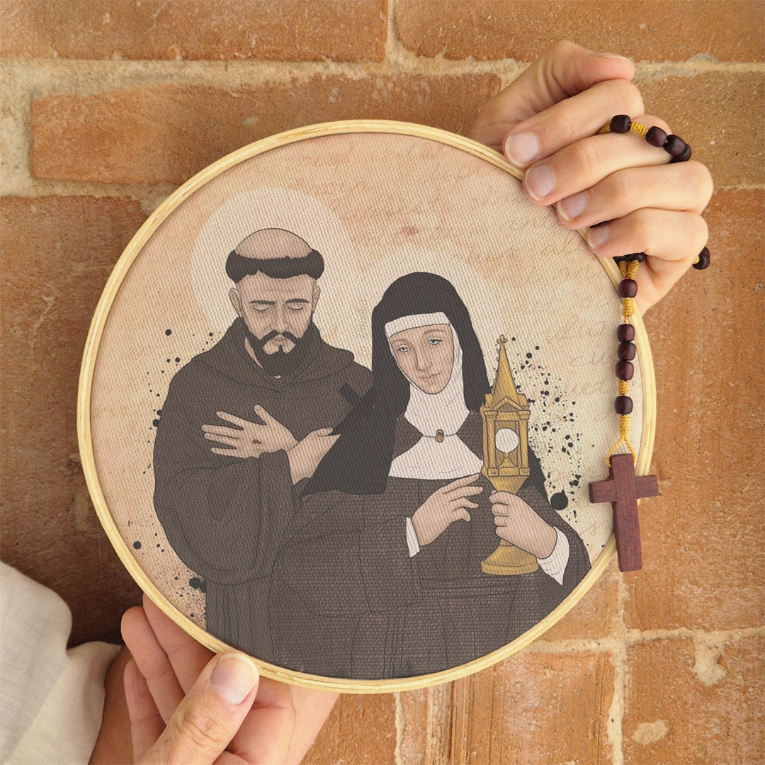 Quadro São Francisco de Assis e Santa Clara