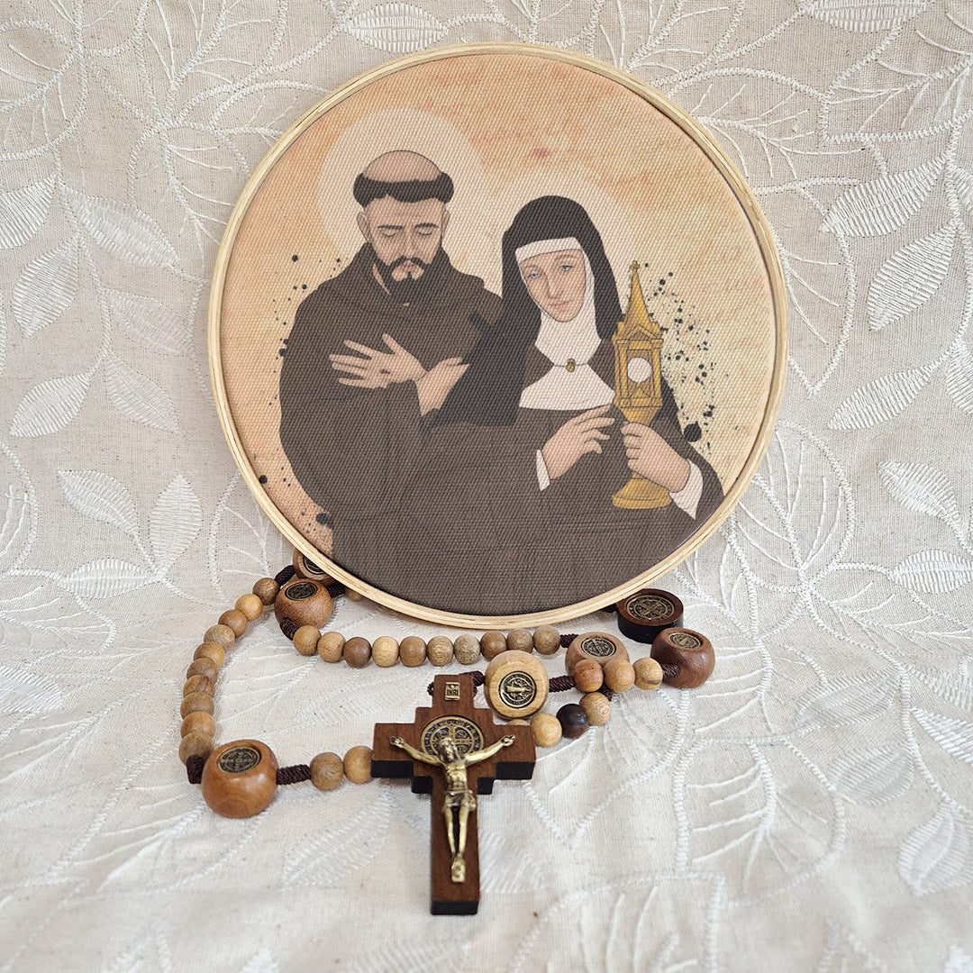 Quadro São Francisco de Assis e Santa Clara