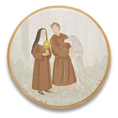 Quadro São Francisco de Assis e Santa Clara