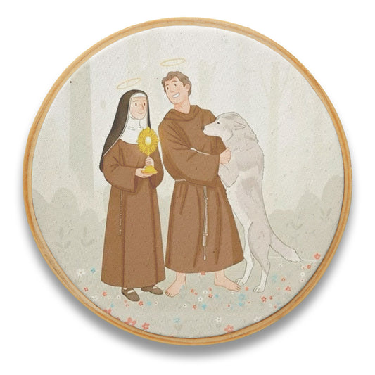 Quadro São Francisco de Assis e Santa Clara
