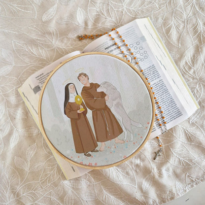 Quadro São Francisco de Assis e Santa Clara