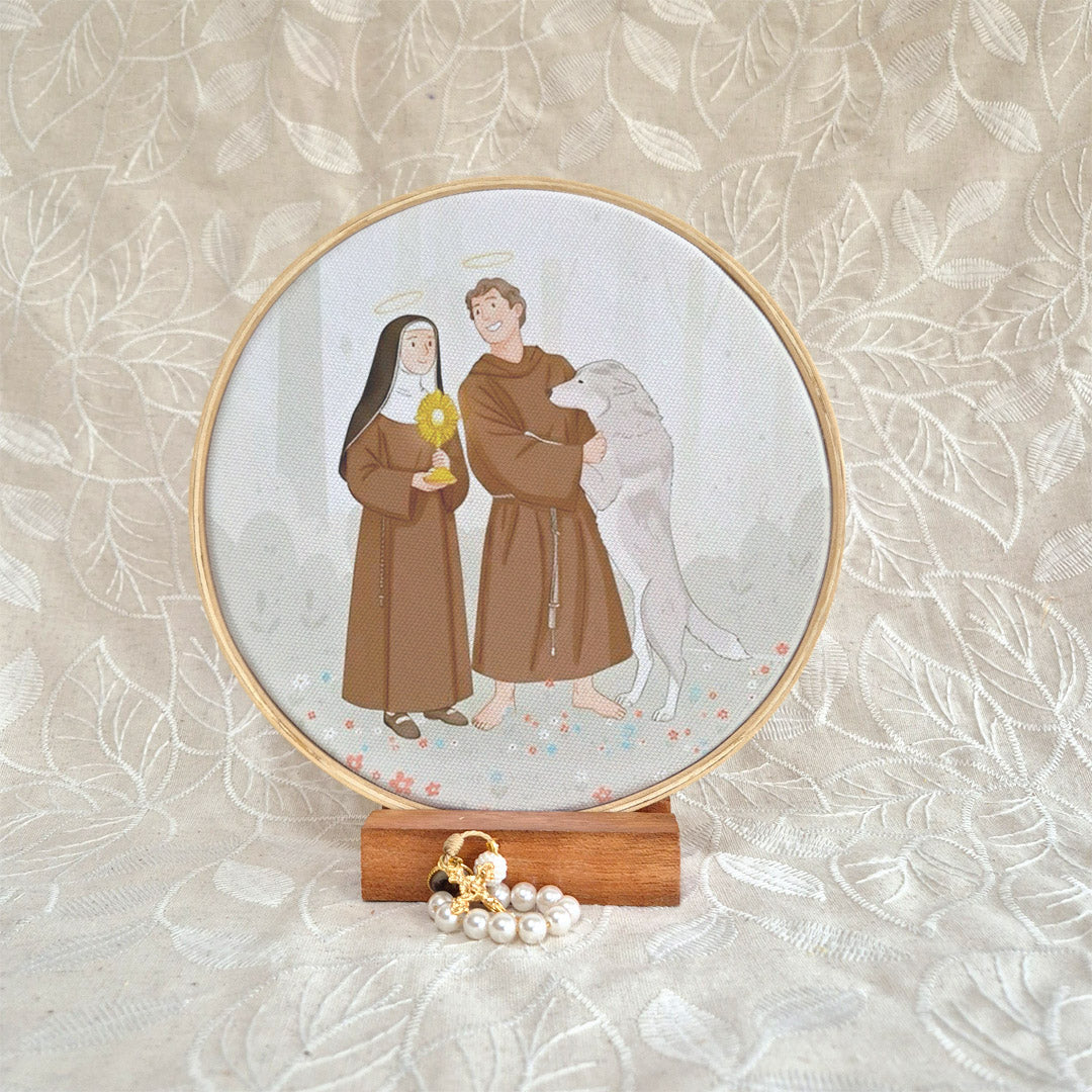 Quadro São Francisco de Assis e Santa Clara