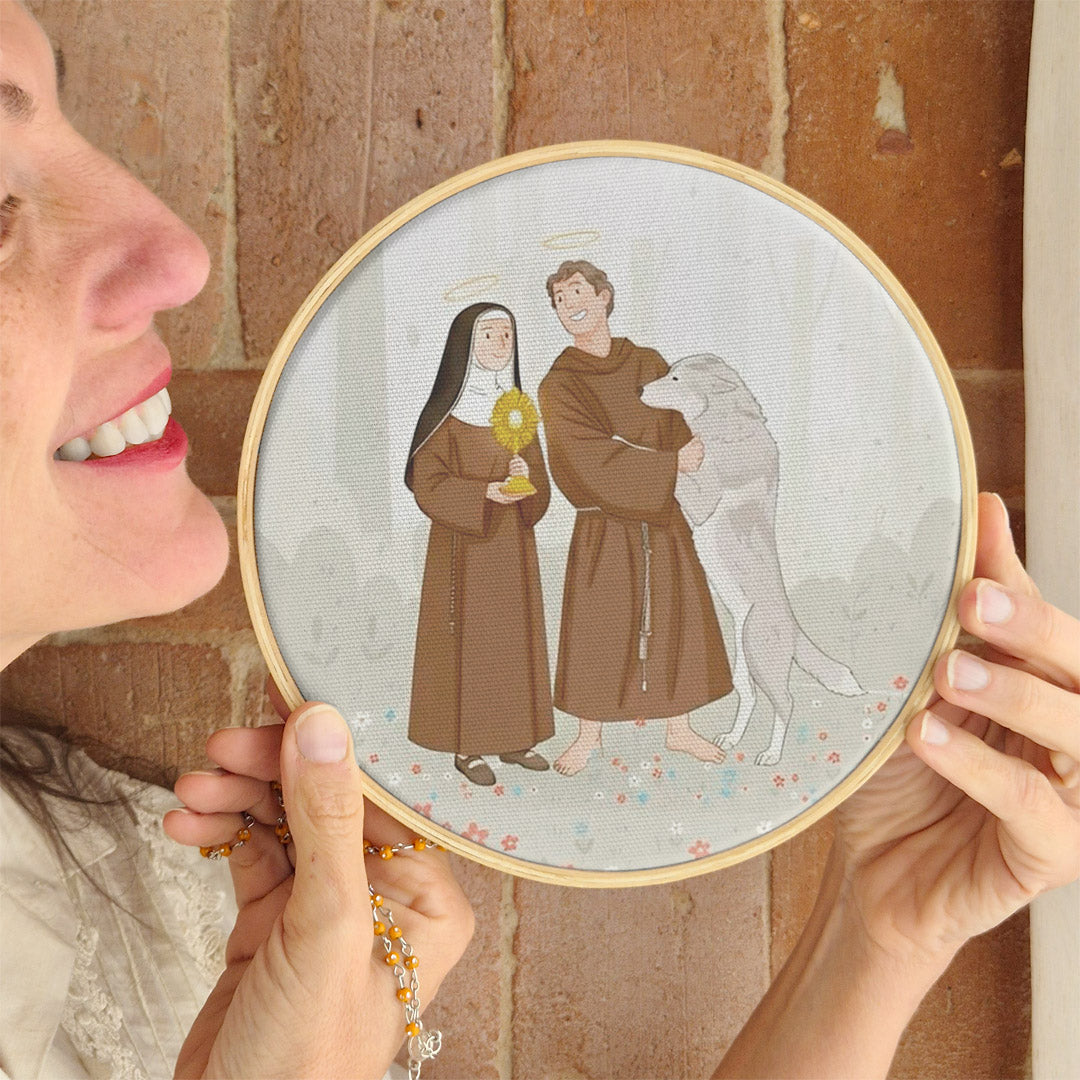 Quadro São Francisco de Assis e Santa Clara