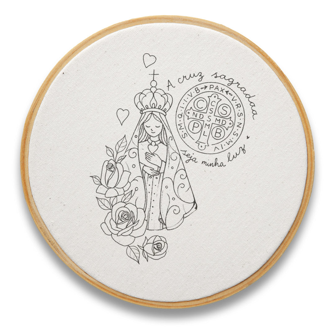 Quadro Medalha de São Bento e Aparecida