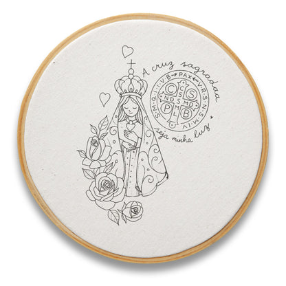 Quadro Medalha de São Bento e Aparecida