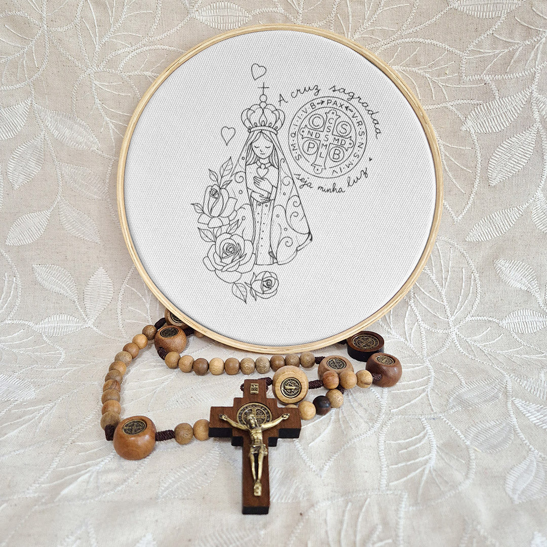 Quadro Medalha de São Bento e Aparecida