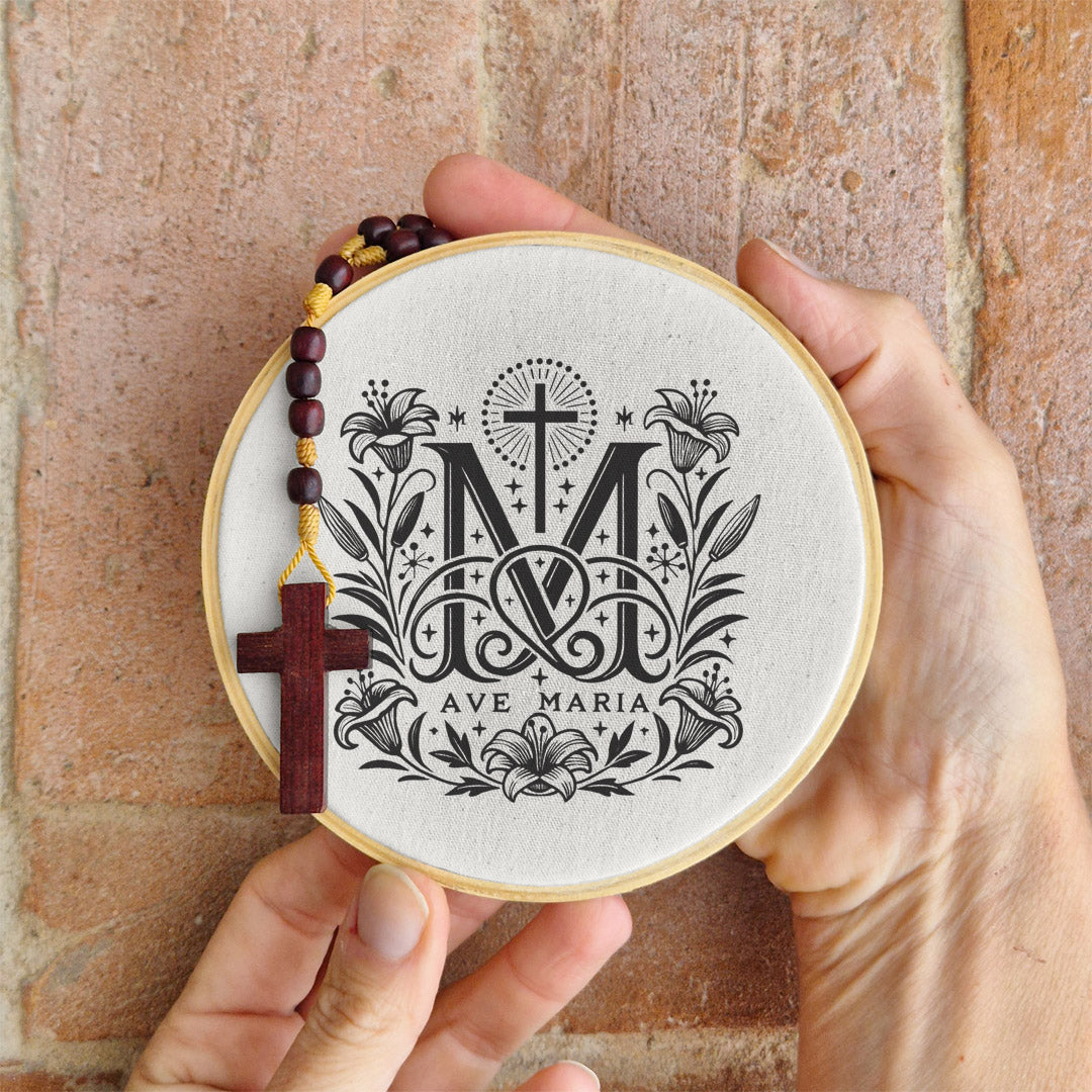 Quadro Símbolos Ave Maria