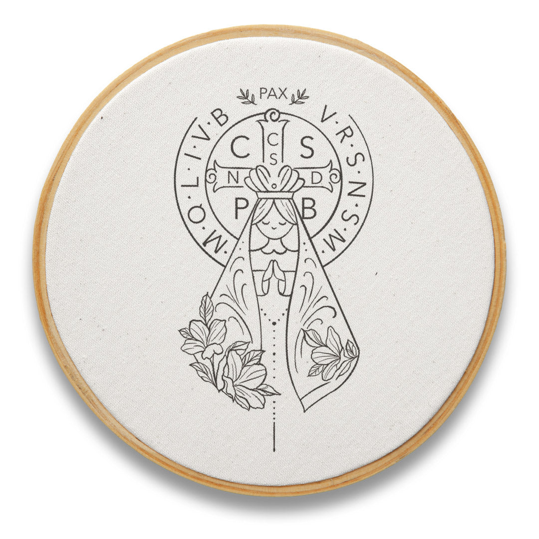 Quadro Medalha de São Bento e Aparecida