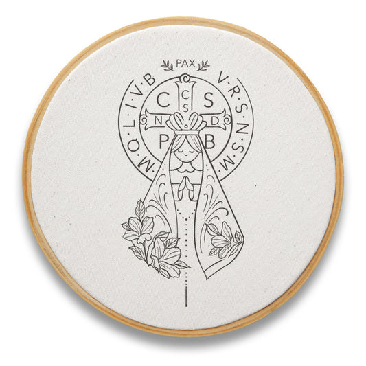 Quadro Medalha de São Bento e Aparecida