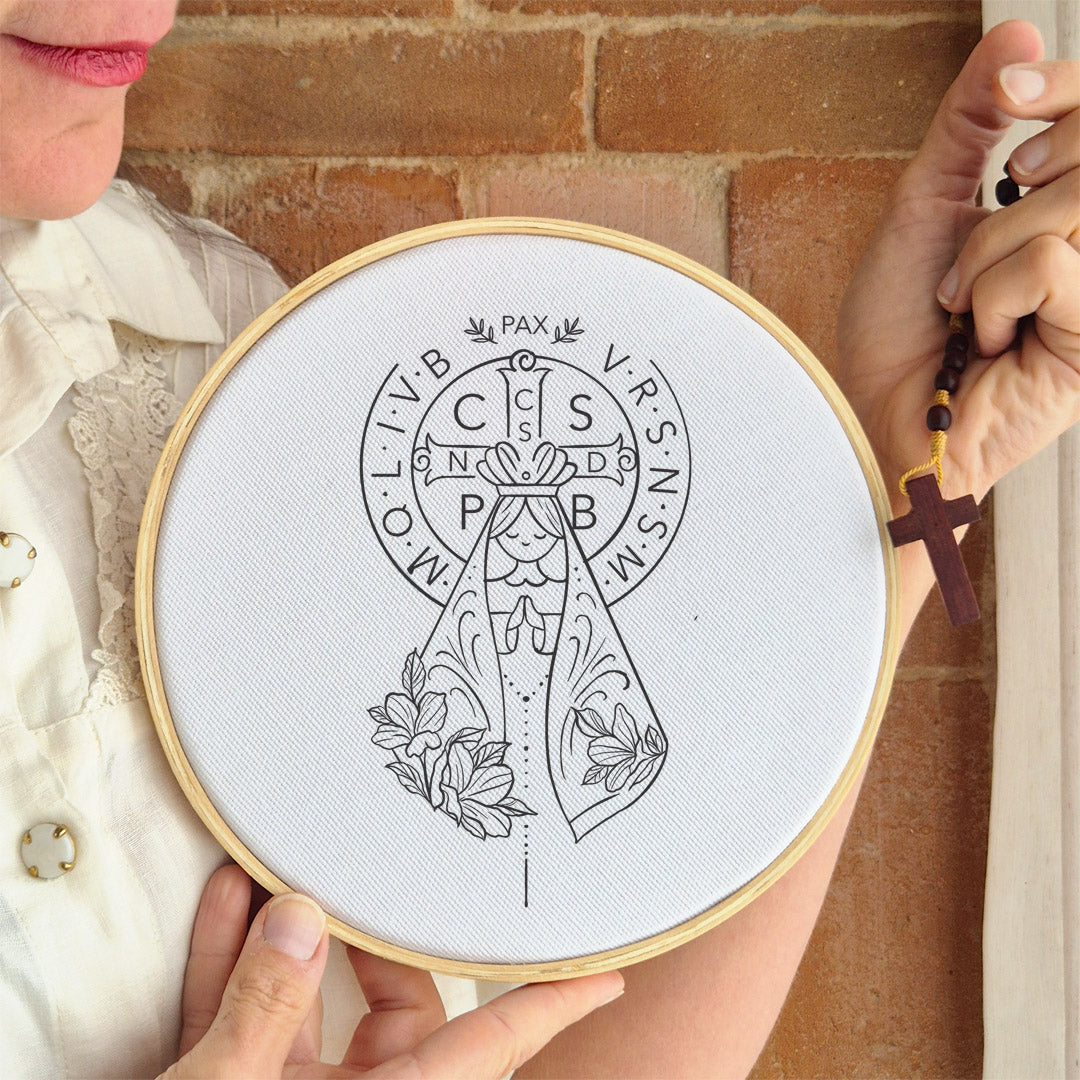 Quadro Medalha de São Bento e Aparecida