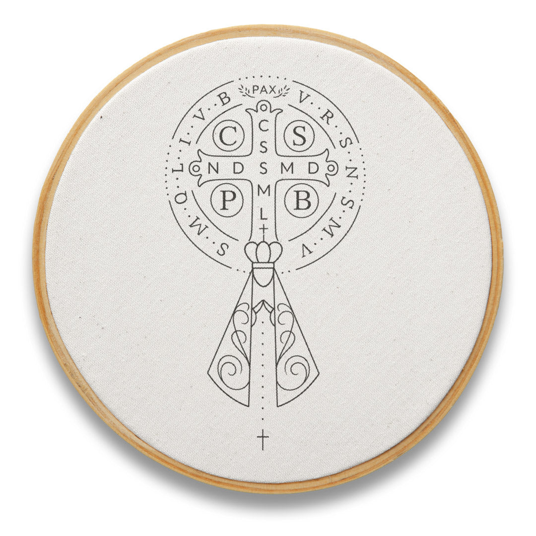 Quadro Medalha de São Bento e Aparecida
