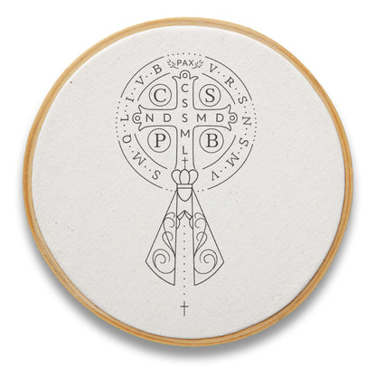 Quadro Medalha de São Bento e Aparecida