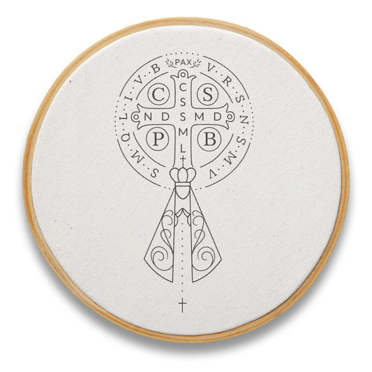 Quadro Medalha de São Bento e Aparecida